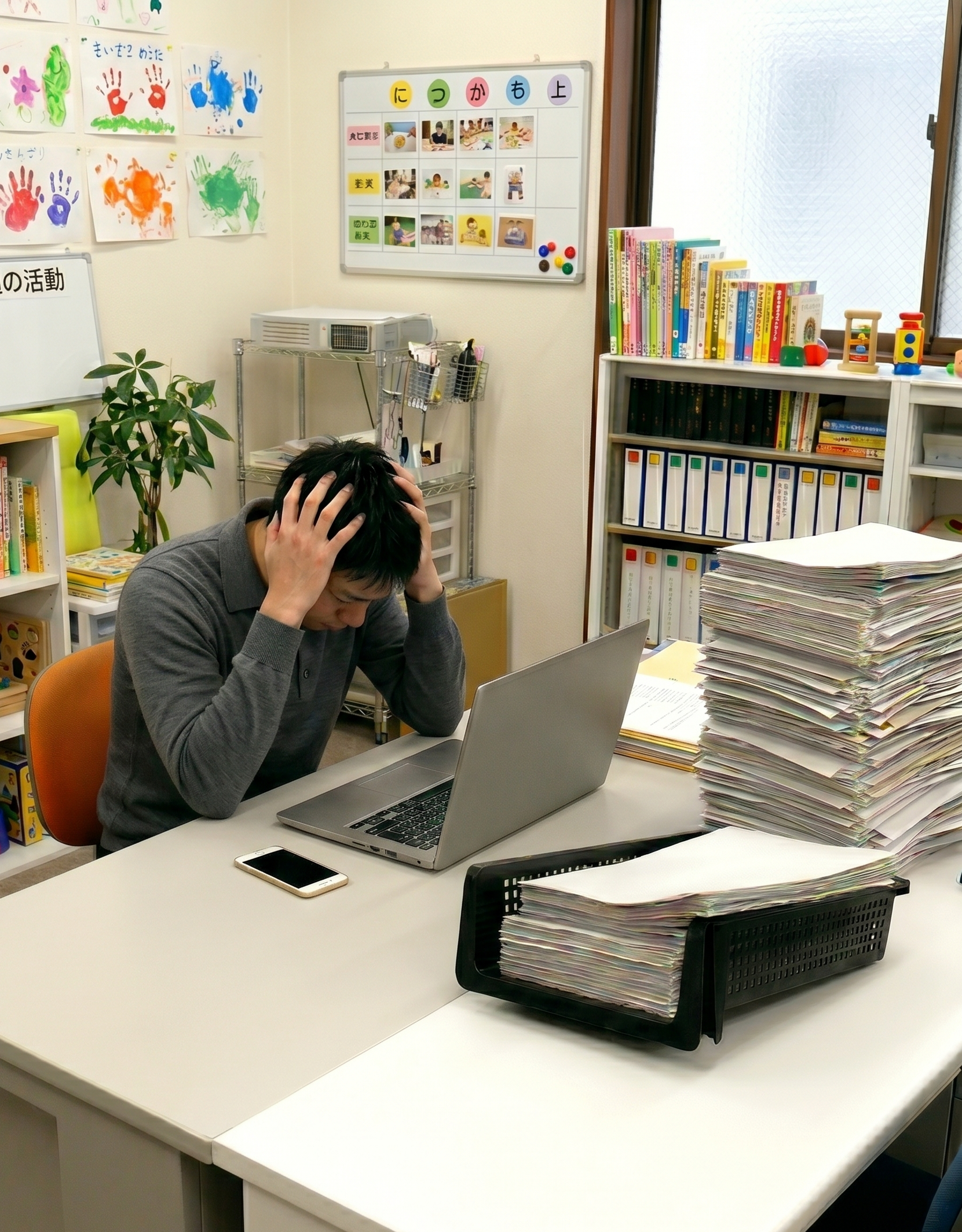 悩む管理者